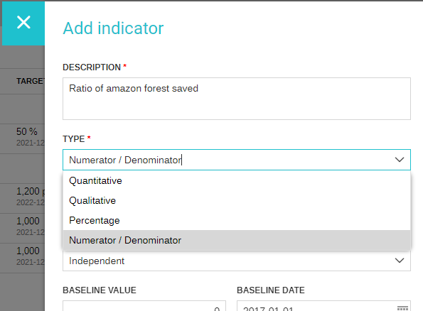 indicateur qualitatif quantitatif numerateur denominateur